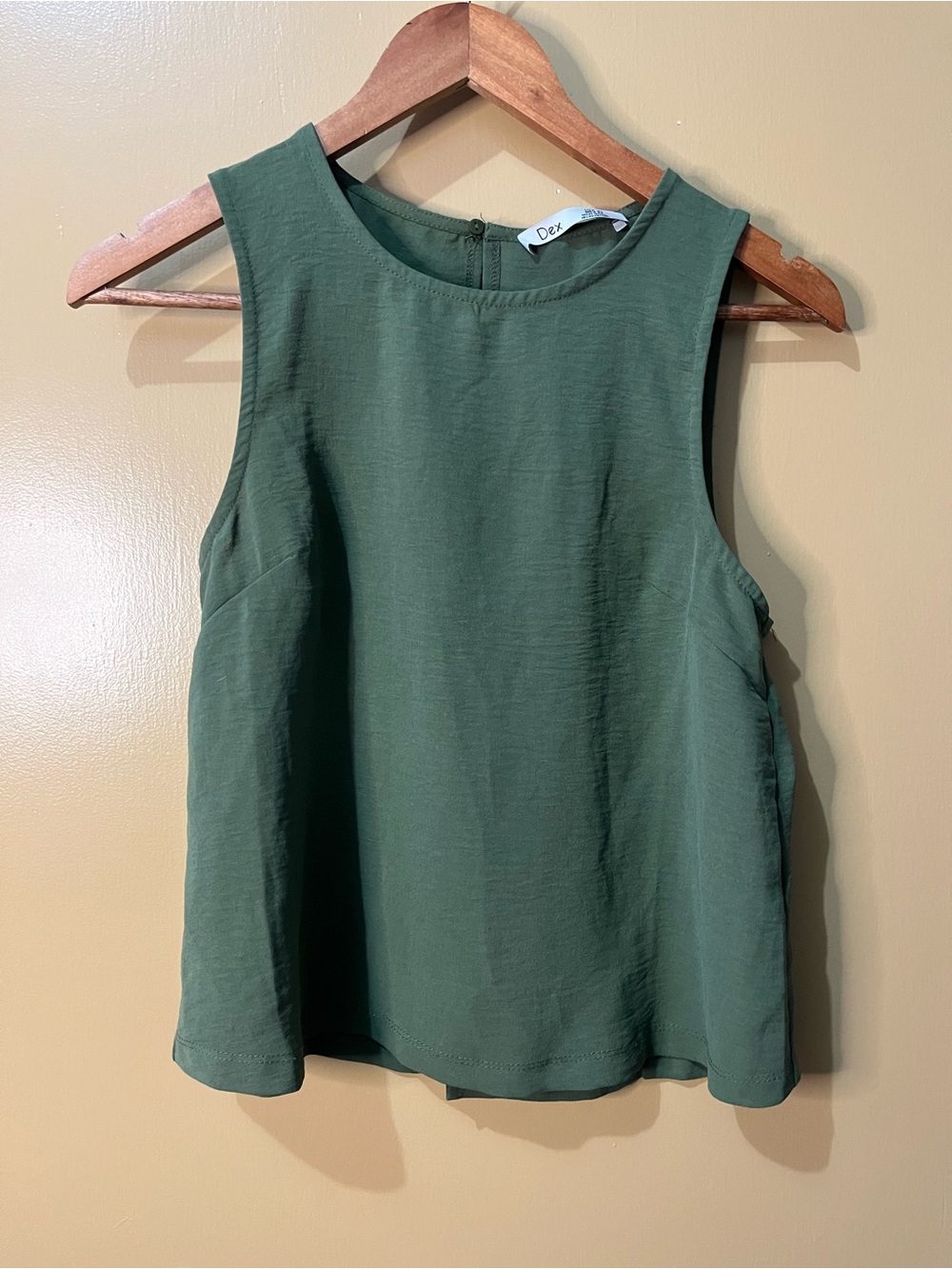 Dex Olive Green Sleeveless Top